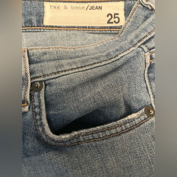 rag & bone Dre Low Rise Ripped-Hem Jeans - Picture 7 of 10